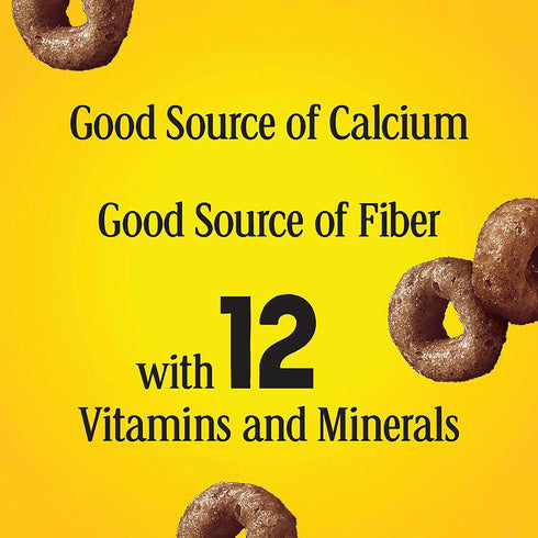14.3 oz Chocolate Cheerios, Heart Healthy Gluten Free Breakfast Cereal, Made with Whole Grain Oats, Large Size