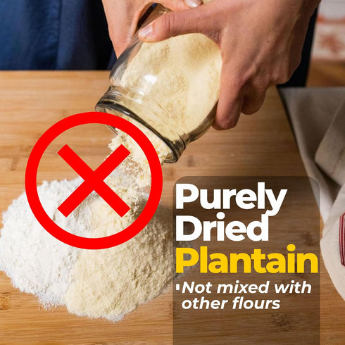 TundeLaniran Foods (1.1 lbs) Plantain Flour | GREEN PLANTAIN FLOUR | Gluten Free and Allergy Free | Healthy Alternative