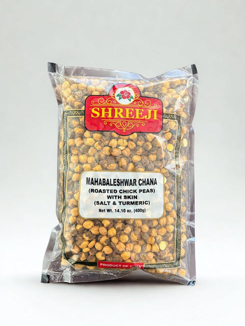 Mahabaleshwar Chana 400g | Roasted Chickpeas with Skin | Salt & Turmeric