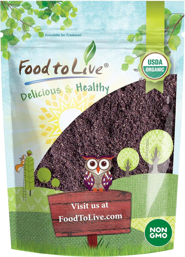 Food to Live Organic Freeze-Dried Maqui Berry Powder, 8 Ounces Non-GMO, Raw,
