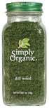 Simply Organic Dill Seed, 0.81 Ounce Bottle, Delicate Flavor for Salads and Fish