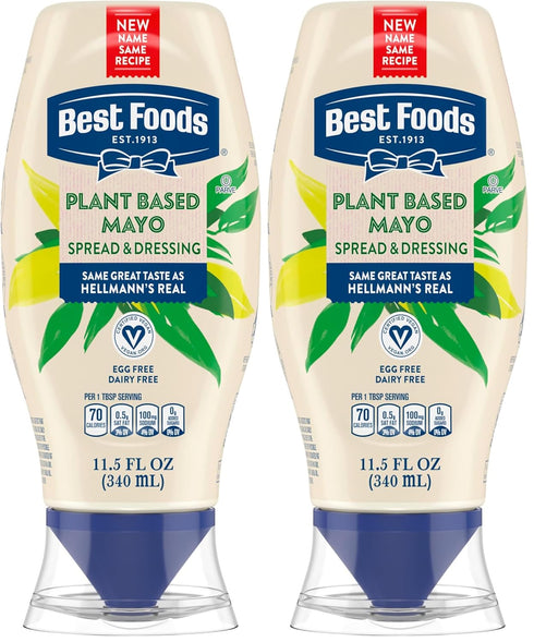 Best Foods Plant Based Dressing and Spread Vegan for a Rich,Creamy Plant-Based