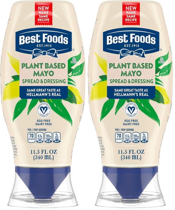 Best Foods Plant Based Dressing and Spread Vegan for a Rich,Creamy Plant-Based