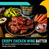 Hey Grill Hey | Chicken Wing Seasoning & Sauce Kit | All-in-one Crispy Batter, BBQ Rub, and Sweet Heat BBQ Sauce | Wing