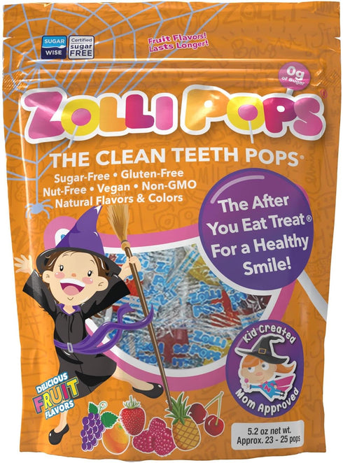 Zollipops Halloween Variety Pack - Clean Teeth Lollipops, 5.2 Oz