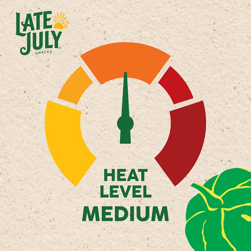 15.5 oz Late July Snacks Salsa Verde with Roasted Tomatillos, Medium, Jar