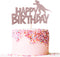 Happy Birthday Cake Topper - Rose Gold Glitter Dinosaur Theme Decoration for Boy and Girl Birthday Party