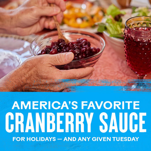 14 Oz (Pack 1) Ocean Spray Whole Cranberry Sauce, Canned Side Dish, Can
