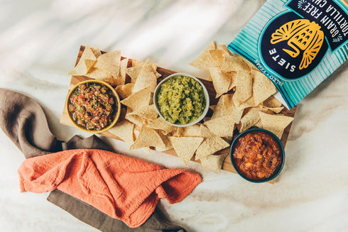 5 (Pack 6) Siete Tortilla Chips | Grain free | Gluten Free Chips | Paleo & Vegan Snacks | Non GMO | Sea Salt, Ounce