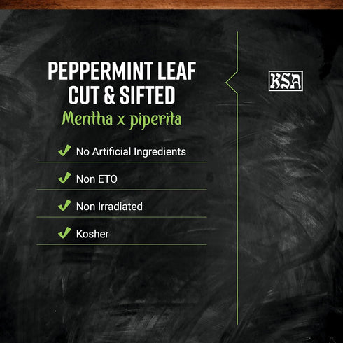16 (Pack 1) Frontier Co-op Peppermint Leaf, Cut and Sifted Leaves, Kosher | Ounce