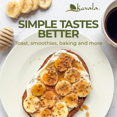 3pack 16 oz, Kevala Organic Raw Oaxaca Honey - Glass Jar Natural Sweetener for Meals and Drinks with no Pesticides