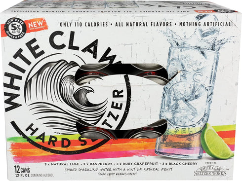 White Claw Seltzer Works White Claw Variety Pack, 12Fl Oz (Pack Of 12) 5% Abv