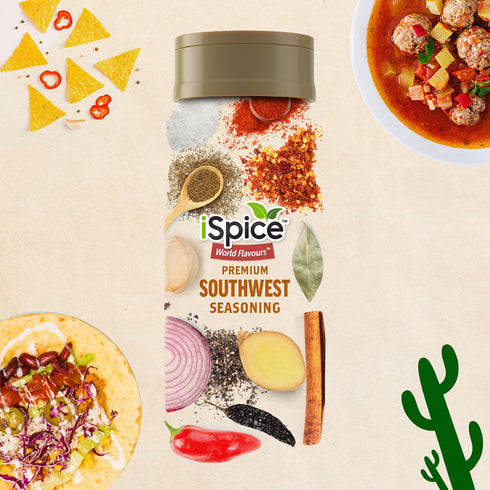 iSpice SOUTHWEST SEASONING World Flavor Super Spice Blend, All Natural, Ready to Use