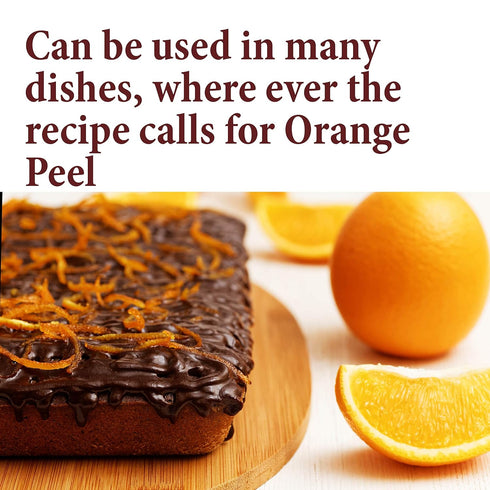 The Spice Way Orange Peel Granules (4 oz), Preservative-Free for Cooking, Baking, and Tea