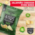 4505 1.1oz (Pack 12) Jalapeno Cheddar Seasoned Chicharrones, Fried Pork Rinds - Jalapeno Cheddar Flavored Pork Skins