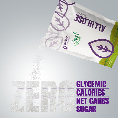 3 lb Sweet Nature Allulose Sweetener Resealable Bag, Keto Sugar Substitute, Non-GMO, Gluten-Free, Kosher, Zero Calorie