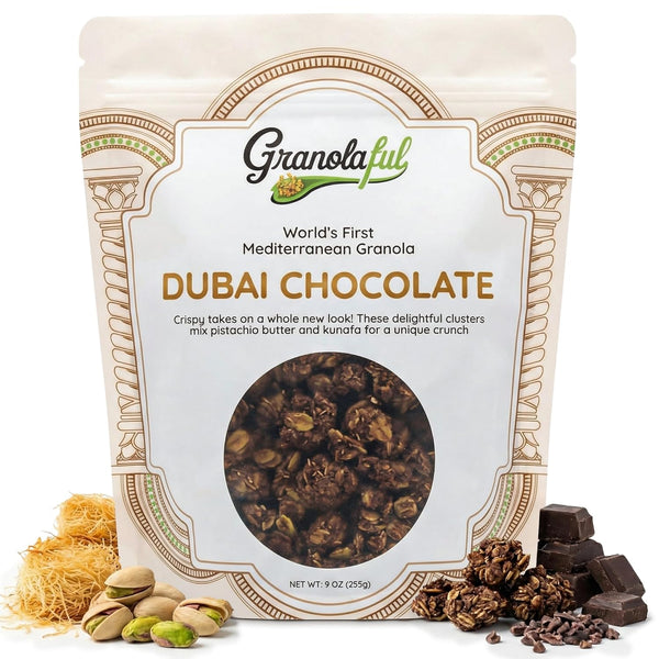 Granolaful Dubai Chocolate Cereal - Limited Edition Premium Bunches and Loose Oats