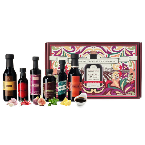 Kiri & Sons Balsamic Vinegar Gourmet Gift Set of 6 - Premium