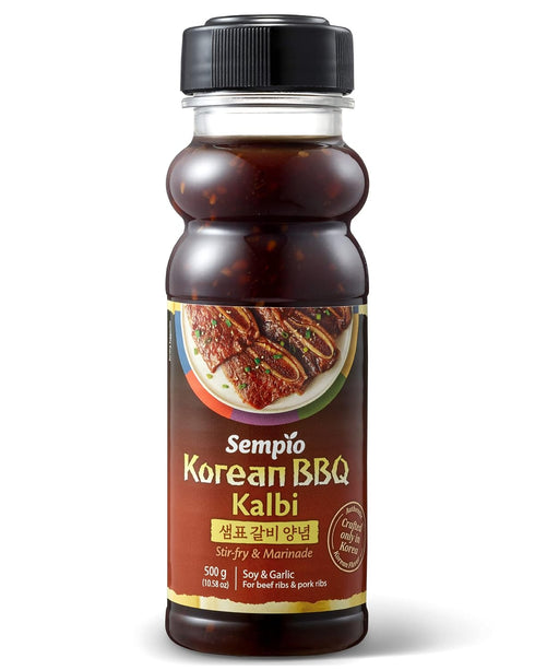Sempio Korean Kalbi Marinade Sauce 17.6oz - Authentic Flavor for Korean BBQ, Ribs, Meat & More