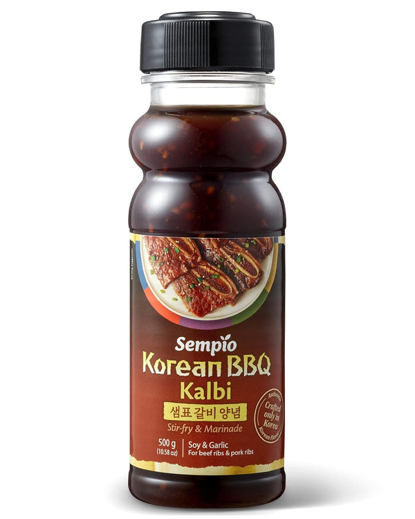 Sempio Korean Kalbi Marinade Sauce 17.6oz - Authentic Flavor for Korean BBQ, Ribs, Meat & More