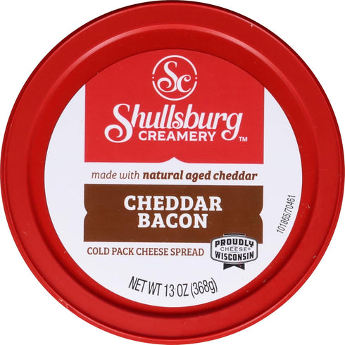 Shullsburg Creamery Pack 13 oz. - Bacon Cold Cheese Spread