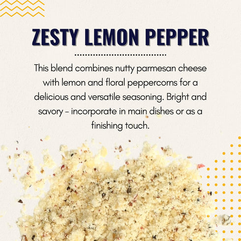 Shawhan Farms Gourmet Parmesan Inspirations Lemon Pepper Seasoning Topper Finishing Blend - 7 Oz