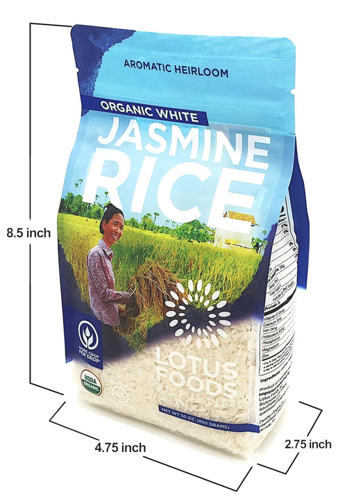30 OZ LOTUS FOODS Organic White Jasmine Rice