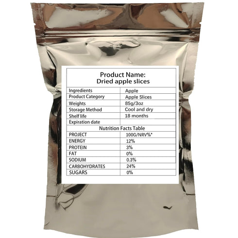 Generic 3oz Apple Slices, Dried Apples, Apple Chips, Fruit chips-No Sugar Added, Dried Fruit Snacks, Natural & Bright