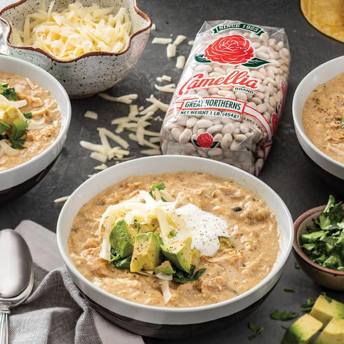 1 (Pack 2) Camellia Brand Dried Great Northern Beans Premium White Beans for Soups, Stews, Casseroles & Side Dishes