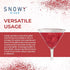 Snowy River Edible Cocktail Glitter, All Natural Edible Beverage Glitter for Cocktails, Wine, Champagne, 4 Gram, Red