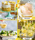 Egcina 18 oz 100% Pack Lemon Juice Powder - No Sugar, No Additives, Freshly Squeezed Pure Freeze-Dried Lemon Powder