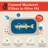 3, 125g Canned Mackerel Fillets in Olive Oil by Jose Gourmet, Wild Caught Portuguese Mackerel, Tinned Fish in Olive