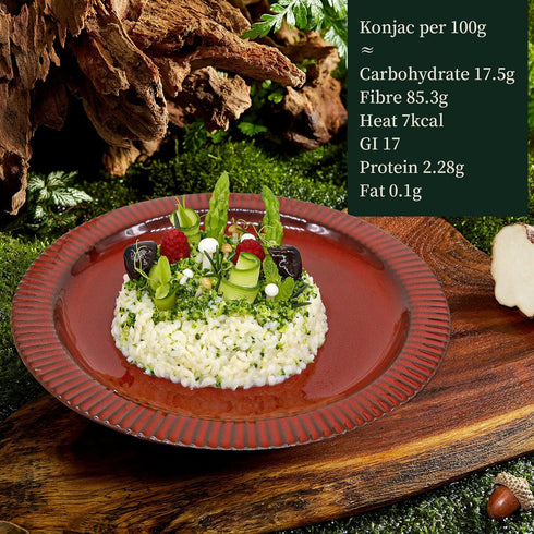 8 Pack 53.61 Oz YUHO Organic Shirataki Rice Organic Konjac Oat Rice Ready to Eat Vegan Gluten Free Low Carb Calorie