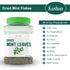 Kashan Mint Flakes, Aromatic Seasoning for Food Flavoring, Salad, Soups, Meat & Herbal