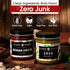 Set: 2 Pack 6 oz Blank Slate Kitchen Gourmet Hot Sauce Gift Box - Spicy Sampler Sichuan Chili Oil and Zhug, jars |