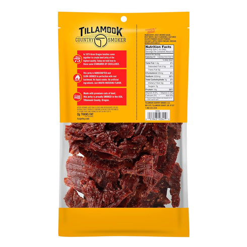 Country 10 Tillamook Smoker Real Hardwood Smoked Beef Jerky, Old Fashioned, Ounce