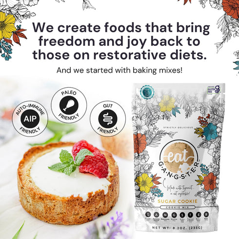 eat G.A.N.G.S.T.E.R. Sugar Cookie Mix - Allergy-Friendly Baking Mix, Grain-Free, No Dairy, Nuts, Gluten, Dairy