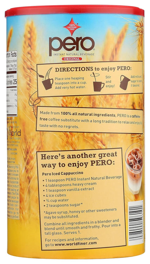 7-Ounce (Pack 2) Pero Instant Natural Beverage, Canisters