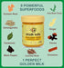 9 Shudh India Golden Milk Powder (Turmeric Latte) Turmeric Superfood Blend - Non-GMO,Vegan