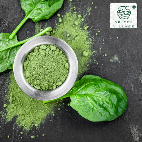 4 oz, SPICES VILLAGE Dried Spinach Powder, Natural Ground Spinach Leafs, Whole Leaf Spinach Powder, Kosher, Gluten