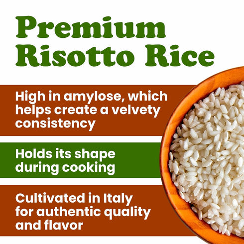1 Food to Live Organic Carnaroli Rice, Pound Premium Italian Risotto Rice, Ideal for Creamy Risottos and Gourmet