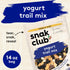 14 oz Snak Club Yogurt Trail Mix with Raisins, Peanuts, Dried Dates, Yogurt Chips, Cashews, and Almonds, Gluten-Free