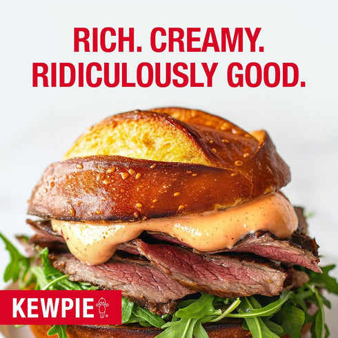 12 oz KEWPIE Spicy Mayonnaise (Product of Japan), Rich & Creamy Umami Flavor, Best Mayo for Sandwiches, Salads, Sushi