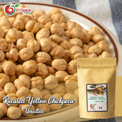 1 NY Spice Shop Chickpeas Roasted and Unsalted - Pound Dried Crispy Crunchy Chickpeas No Salt - Bulk Healthy Snacks