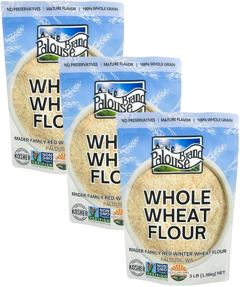 Palouse Brand Certified Glyphosate Residue Free Whole Wheat Flour | 9 LBS