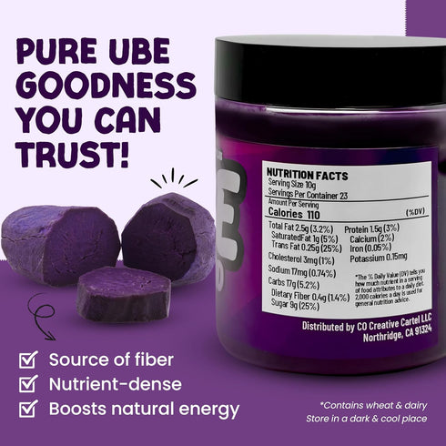 Ninongs Dessert Lab 100% (9.5 oz Ninong's Dessert Lab Ube Spread - Filipino Sweet Jam Made with Real Ube, Jam