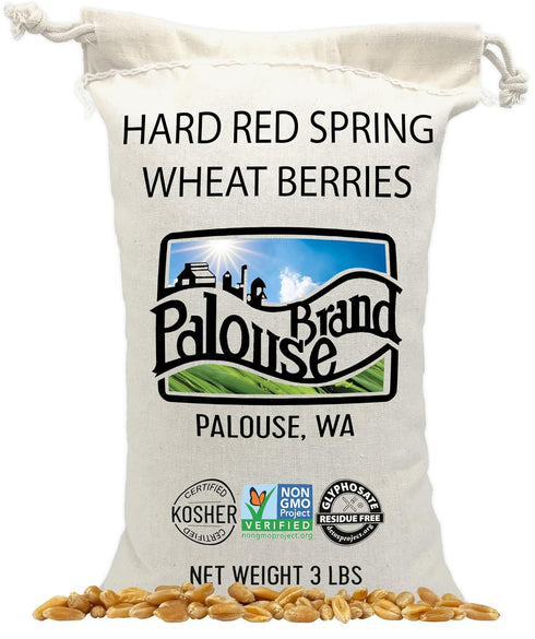 Palouse Brand Certified Glyphosate Residue Free | Wheat Berries | Hard Red