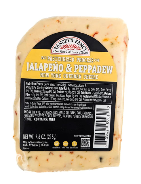 Generic Yanceys Fancy Cheese Jalapeno & Peppadew 7.6 oz (Pack of 4)