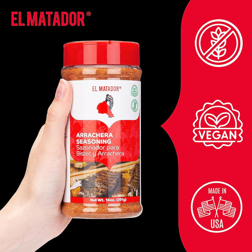 El Matador Arrachera Seasoning 14 oz.