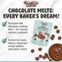 2.5lb (Pack 1) Chocolate Works Milk Chocolate Melting Chocolate Wafers